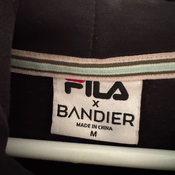FILA x Bandier Cropped Hooded Tiger Sweatshirt - Picture 3 of 4